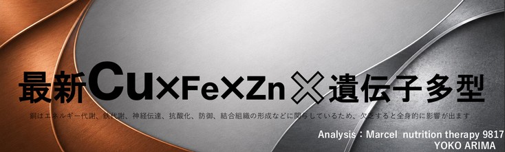 最新Cu×Fe×Zn×遺伝子多型